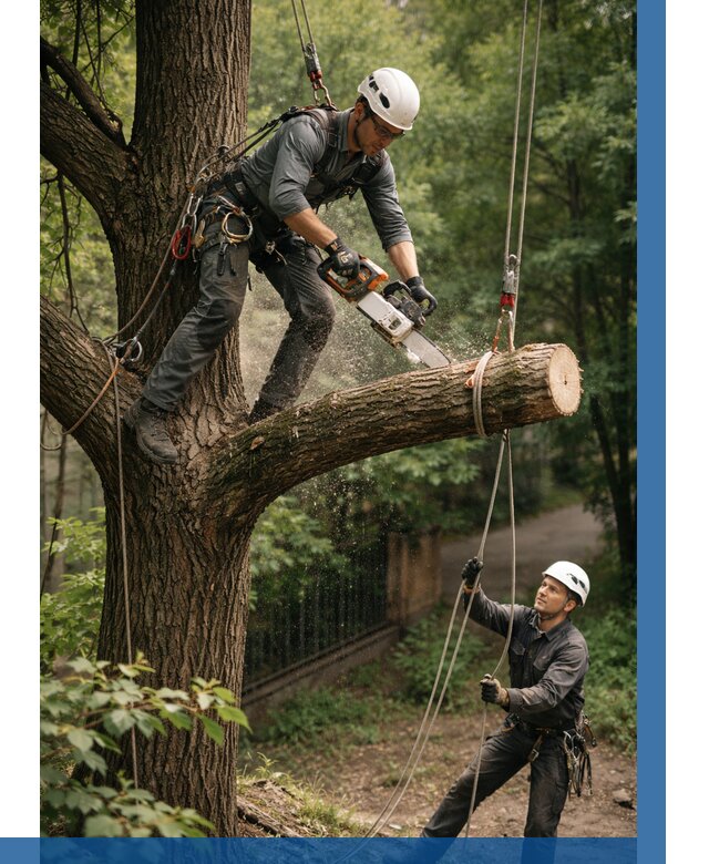 Спил деревьев альпинистами в Нижнеудинске от 8137 р. | ВЫСОТНИК-Нжк