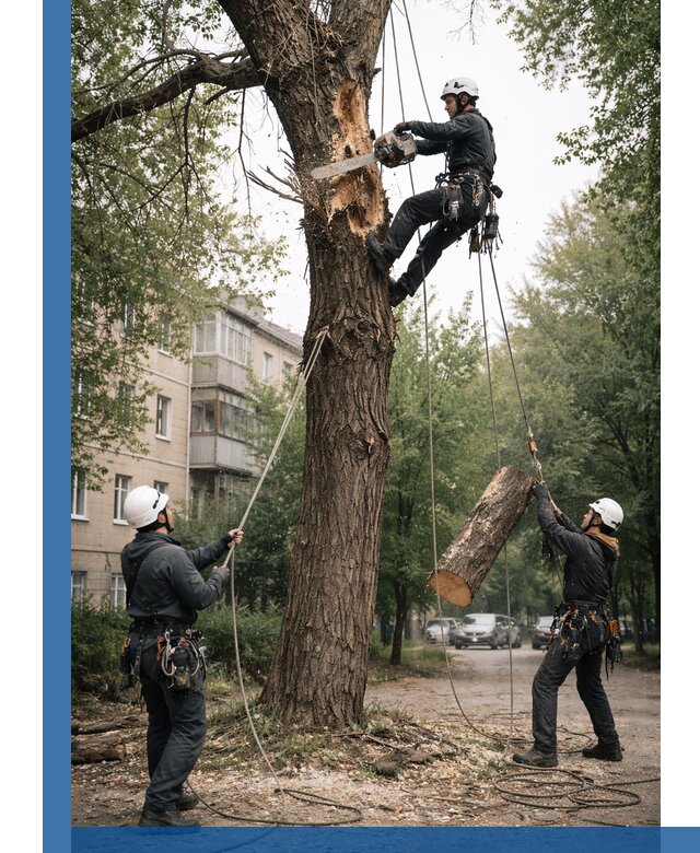 Срочное удаление аварийных деревьев в Нижнеудинске с гарантией безопасности