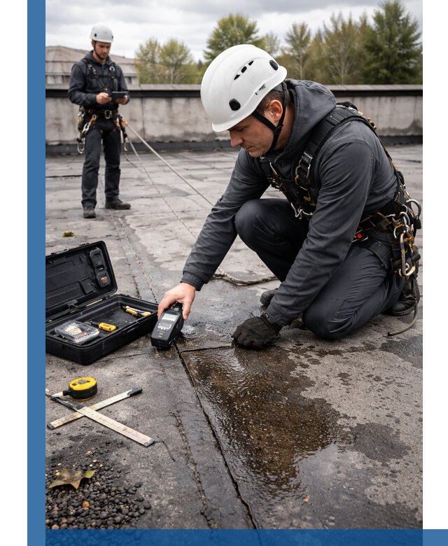 Обследование кровли на протечки и выявление дефектов в Нижнеудинске