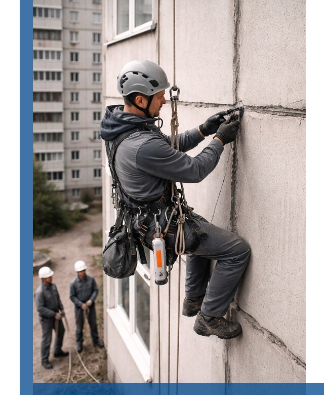 Обследование межпанельных швов и герметизация в Нижнеудинске
