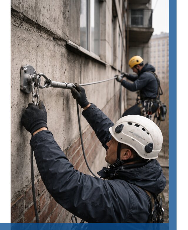 Монтаж анкерных линий в Нижнеудинске от 3051 р. | ВЫСОТНИК-Нжк