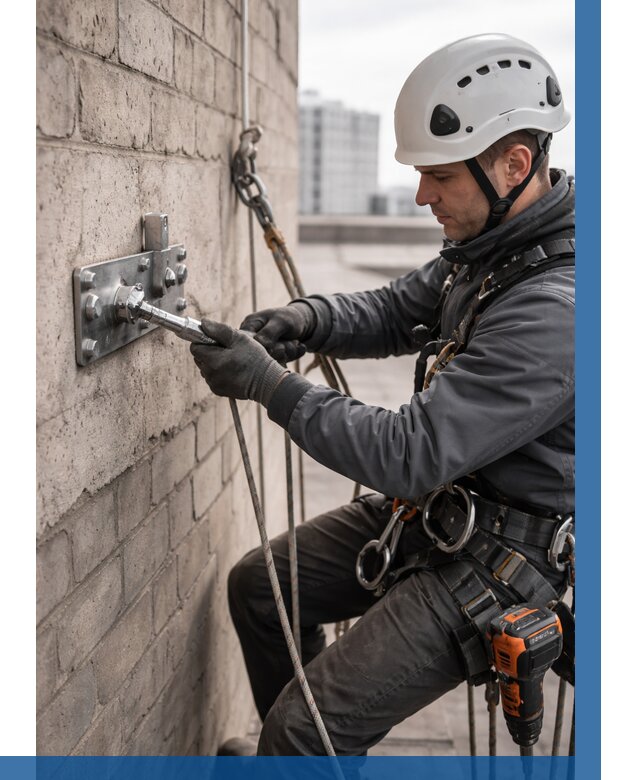 Установка анкерных точек в Нижнеудинске от 3560 р. | ВЫСОТНИК-Нжк