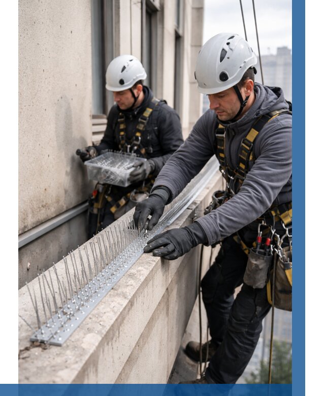 Установка шипов от птиц в Нижнеудинске от 865 р. | ВЫСОТНИК-Нжк